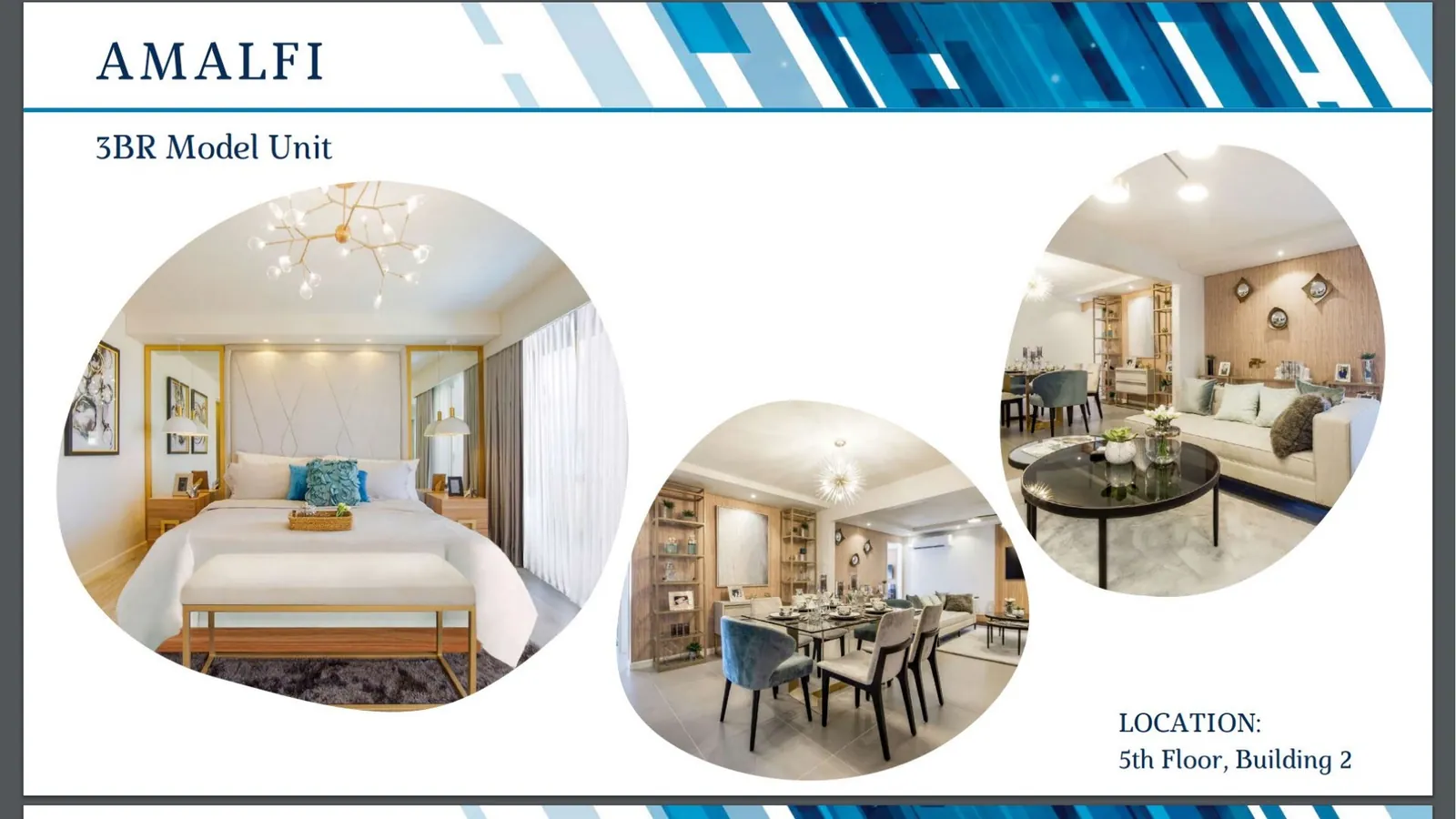 Amalfi three-bedroom model unit