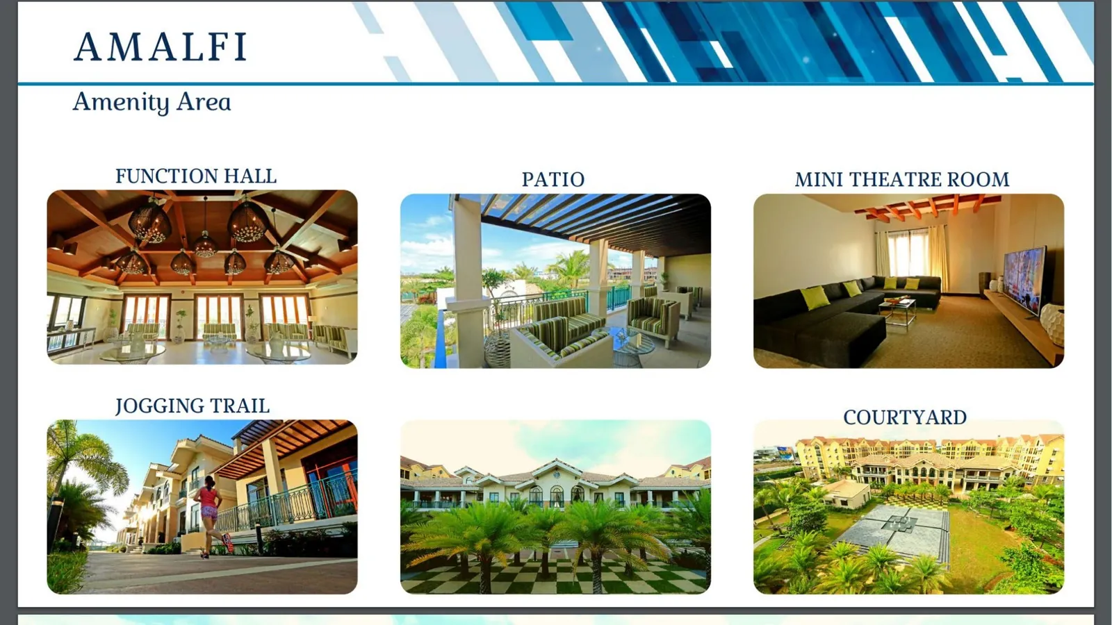Amalfi additional amenities